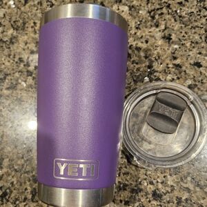 YETI Purple Tumbler with Lid
